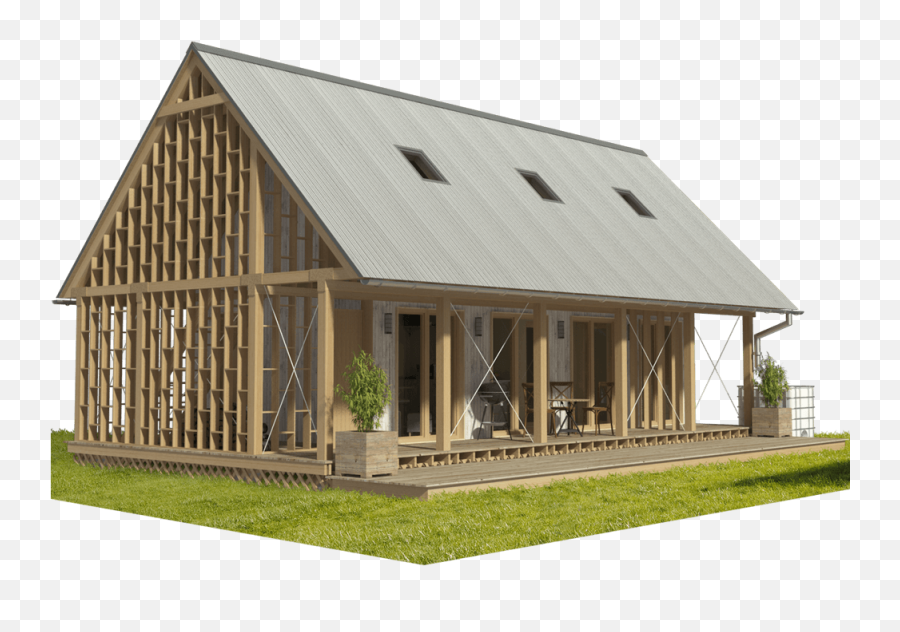 Wood Frame House Plans 1271817 - Png Images Pngio Rumah Kayu Png,Wood Frame Png