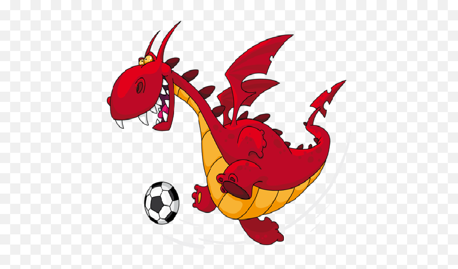 How To Train A Dragon Clipart - Dragon Playing Soccer Cartoon Png,How To Train Your Dragon Png