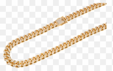 Best Seller 12mm Iced Out Cuban Link Necklace By Mr Drip Gold - Chain png