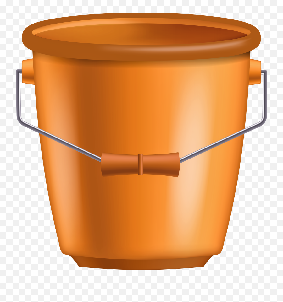 Orange Bucket Png Clipart Transparent