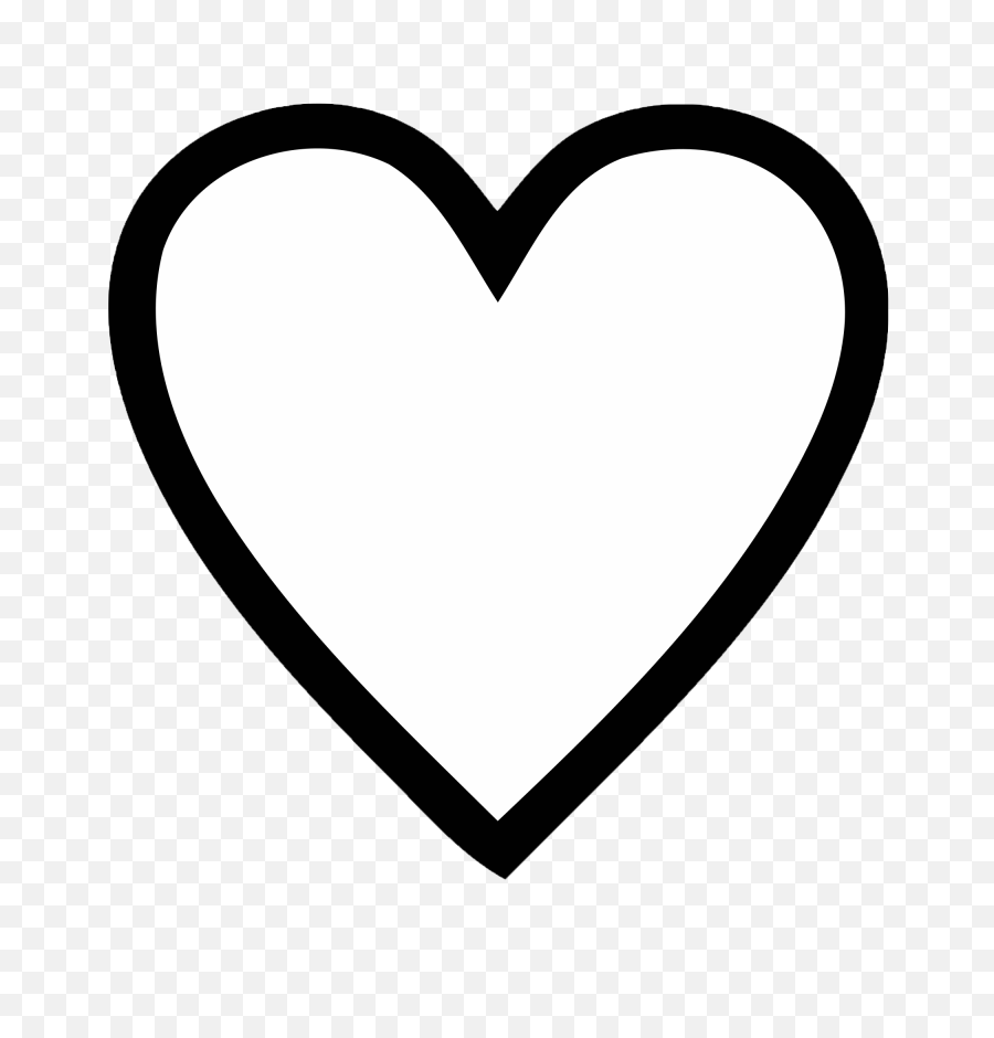 Heart - Black Transparent Heart Png,Emoji Hearts Transparent.