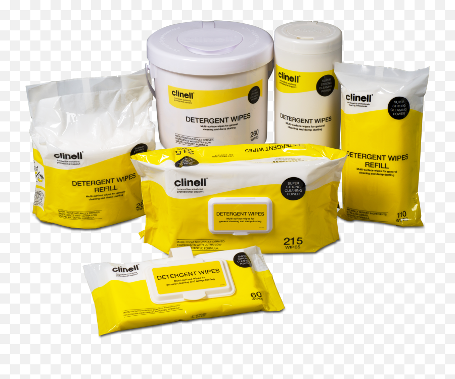 Clinell Alcohol Wipes Range - Box Png,Yellow Png