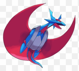 Download Shiny Mega Salamence Pokédex - Shiny Mega Salamence Png,Pokedex Png