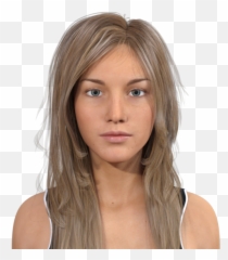 Blonde Hair - png
