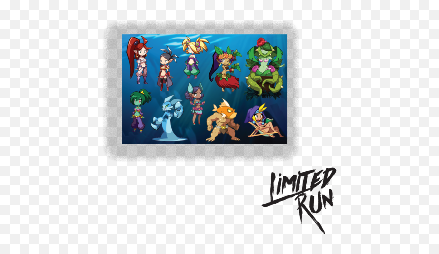 Shantae And The Seven Sirens Sticker Sheet Pax Exclusive - Shantae Stickers Png,Shantae Png