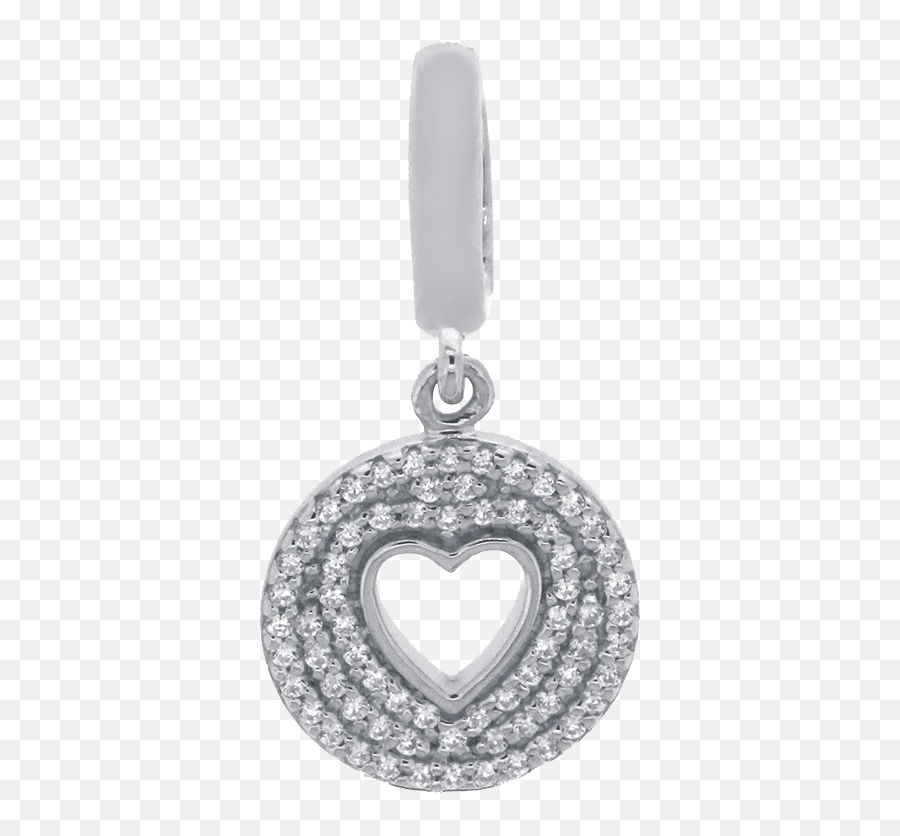 True Definition Diamond Heart Charm 15 Ct Tw Round - Cut Solid Png,Diamond Heart Png