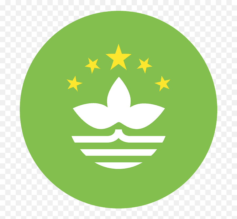 Macao Sar China Flag Emoji Clipart - Macau Flag Circle Png,China Flag Transparent