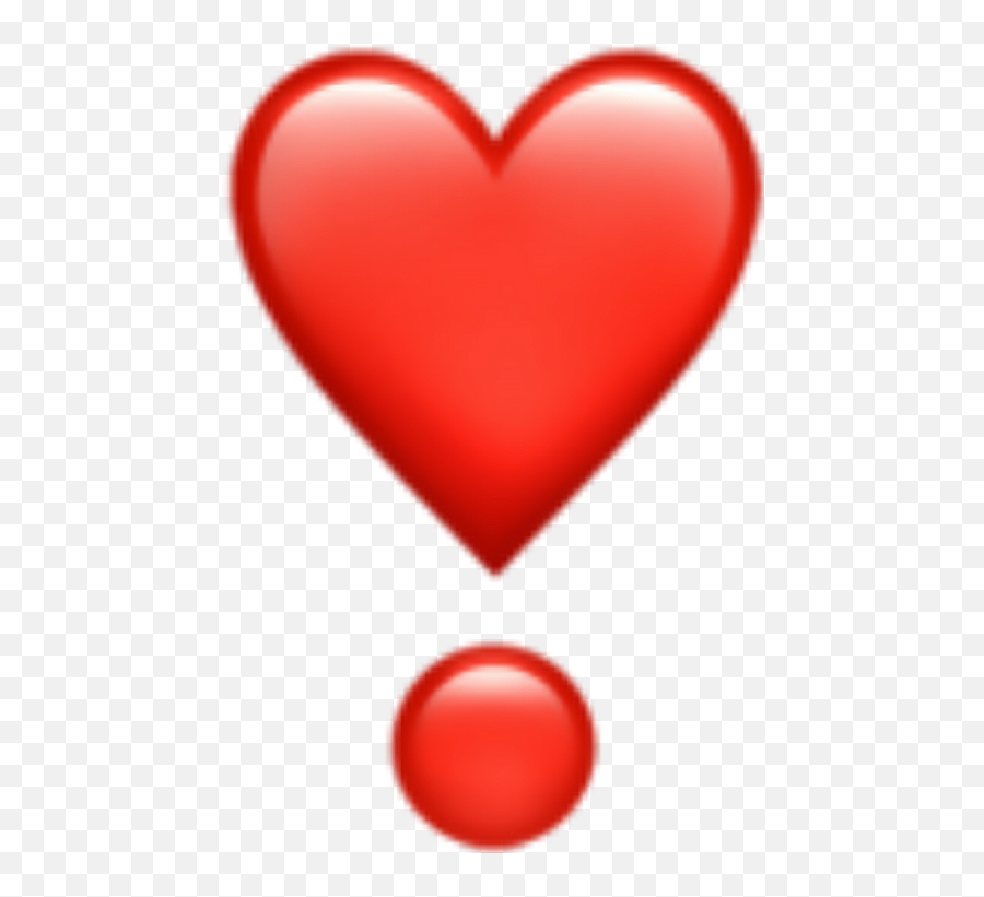 Emoji Cœur Heart Apple - Heart Transparent Cartoon Emoji Del Corazón Iphone Png,Coeur Png