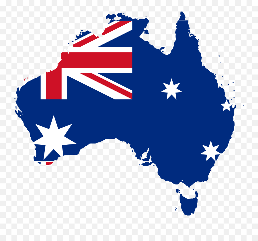 Australia Flag Png Transparent Images - Australia Flag And Map,Australia Flag Png