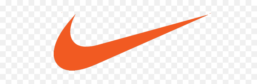 Orange Nike Swoosh Logo - Orange Nike Logo Png,Nike Check Logo
