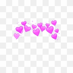 Download Hd Crown Heart Hearts Emoji Emojis Splash - Transparent Png Cute