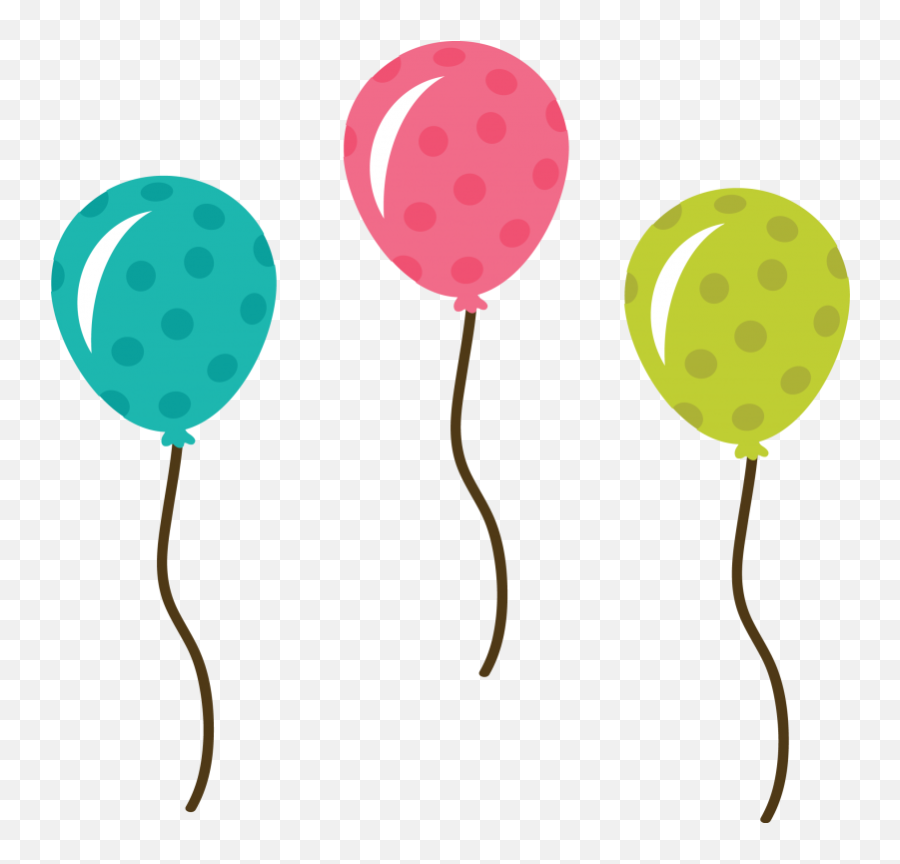 Polka Dot Balloons Svg File Balloon Cute - Balloon Clipart Png,Polka Dot Png