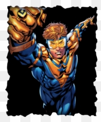 B - Superheroes U0026 Villains Az Booster Gold Comic Png,Booster Gold Logo