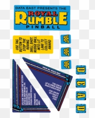 Wwf Royal Rumble Apron Decal Set - Vertical png