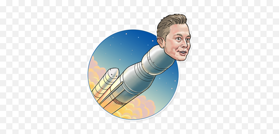 Elon Musk Rocket Startup Bootstartup - Clipart Elon Musk Png,Elon Musk Transparent