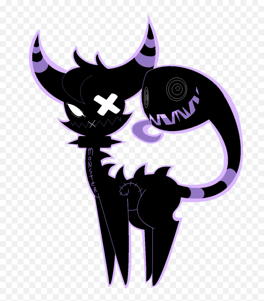 Download Hd Shadow Cat Monster By - Drawing Transparent Png Cute Shadow Monster Drawing,Shadow Monster Png