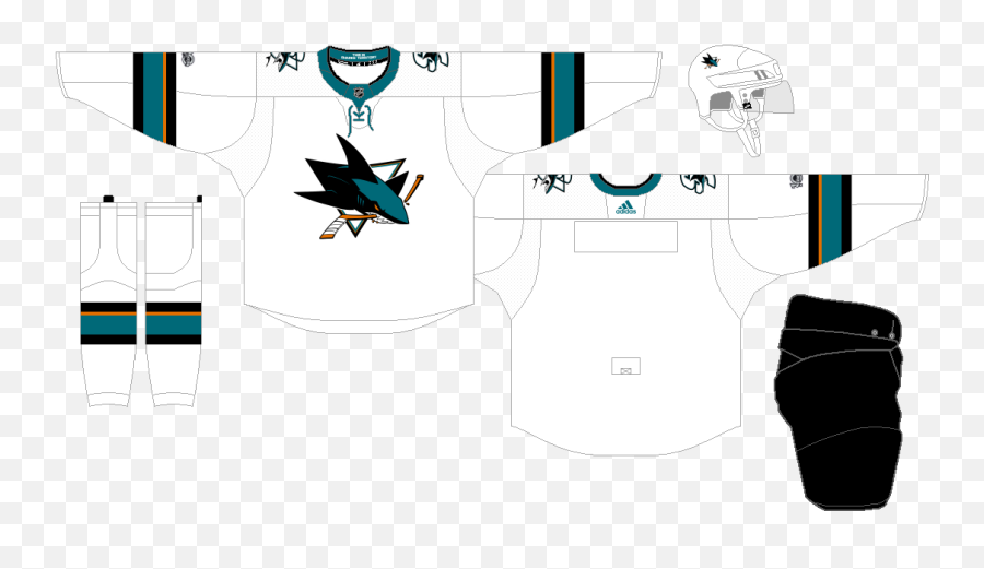 San Jose Sharks - The Nhl Uniform Matchup Database San Jose Sharks Png,San Jose Sharks Logo Png