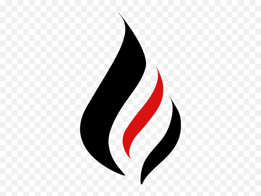 Black And Red Flame Clip Art - Vector Candle Flame Png,Red Flames Png