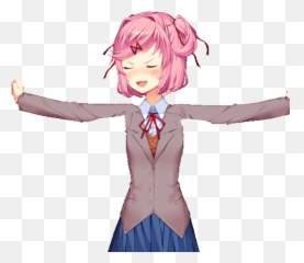 Doki Literature Club Sayori Gif - Natsuki Ddlc Png,Sayori Transparent