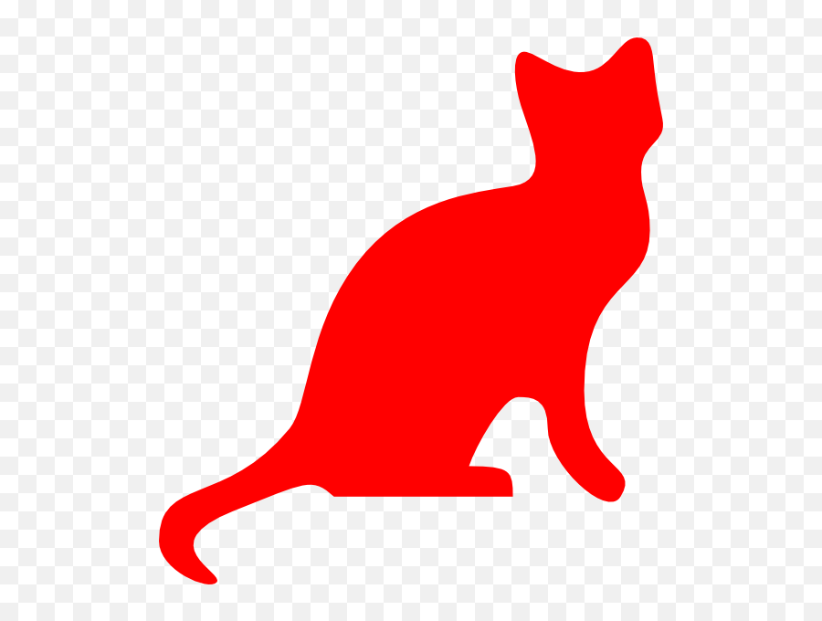 Sleeping Clipart Silhouette Transparent - Red Cat Clip Art Png,Cat Silhouette Transparent