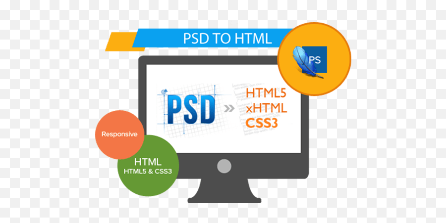 Make Your Website From A Psd By Yassiirh - Psd To Html Gif Png,Css3 Logo Png