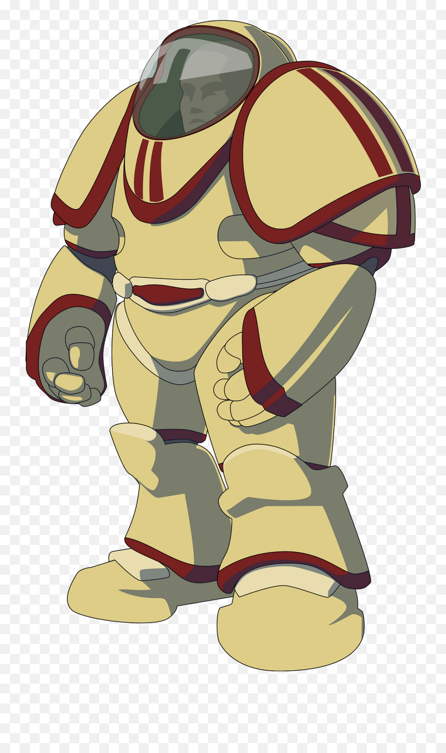 Tan Astronaut Suit Clipart Free Download Transparent Png - Sci Fi Cartoon Soldier,Astronaut Helmet Transparent