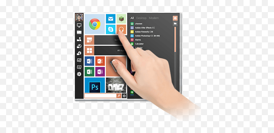 Start Menu Reviver - Technology Applications Png,Win 8 Start Icon