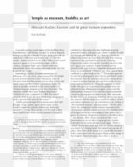 Pdf Temple As Museum Buddha Art Horyujiu0027s Kudara - Document Png,Sacred Icon Halo 2