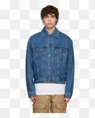 14 Best Denim Jackets For Men That Are Both Rugged And - Ami Paris Boxy Fit png