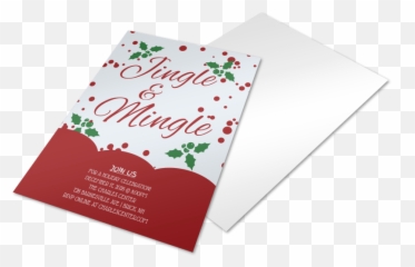Jingle U0026 Mingle Christmas Party Flyer Template - New Year png