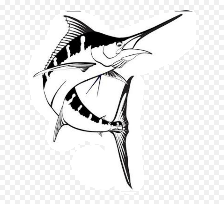 Drawing Billfish Marlin Fishing - Marlin Fish Drawing Png,Marlin Png