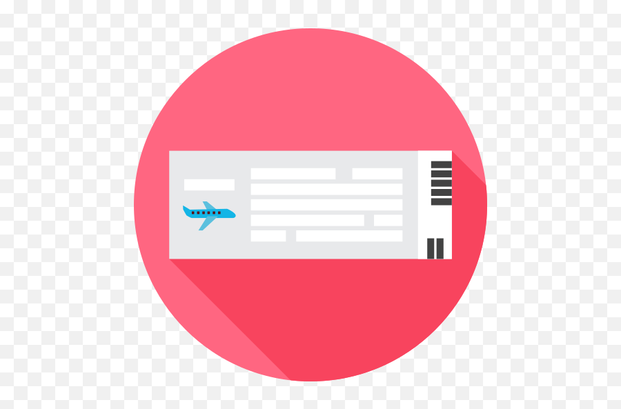 Travel Holidays Boarding Pass Free Icon Of Summer Flat - Boarding Pass Icon Circle Png,Holidays Png
