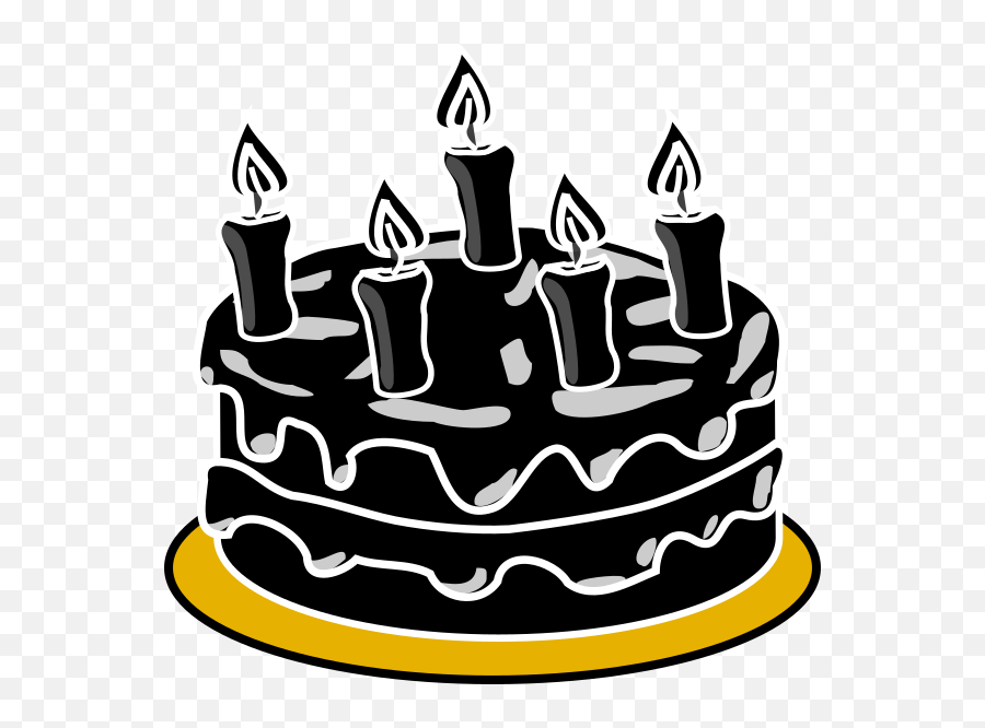 Cake Png Black Clipart