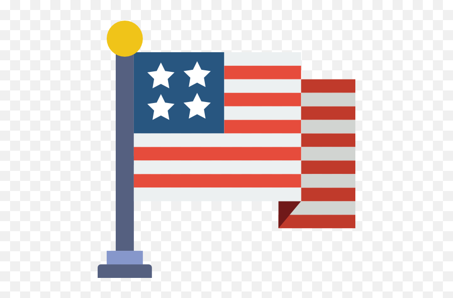 United States Of America - Free Maps And Flags Icons Flat Icon Flag United States Png,United States Icon Png