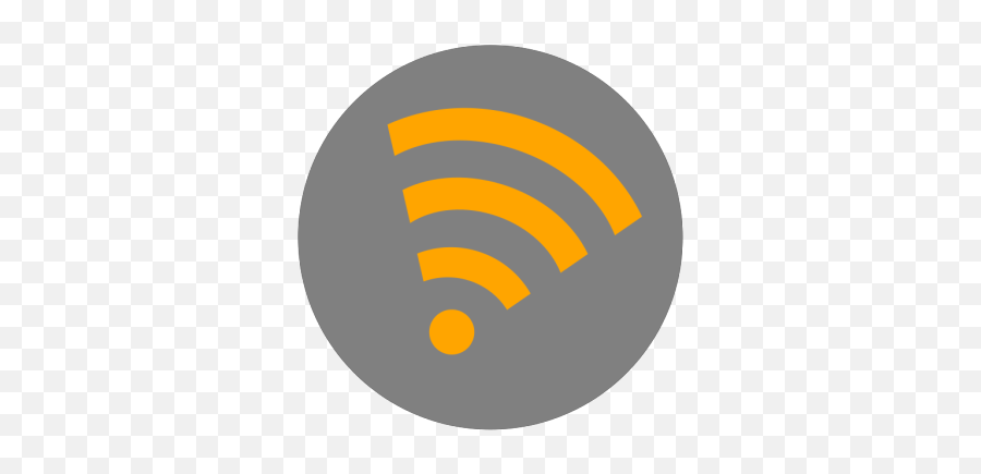 Wifi Orange Right Png Svg Clip Art For Web - Download Clip Dot,Wifi Icon Vector