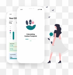 Help Your Employees And Customers Manage Their Carbon Footprint - Iphone png