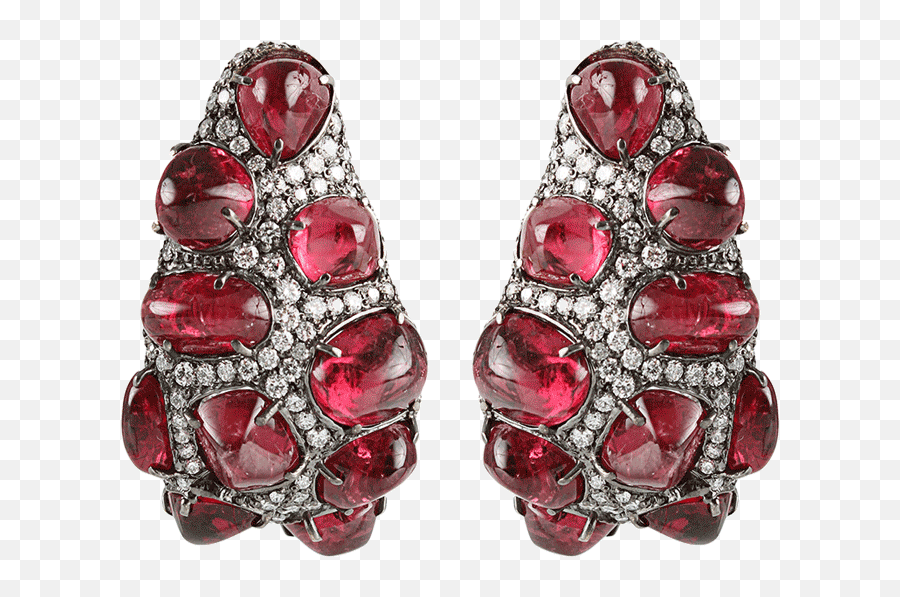 Red - Spinel And Diamond Hoops Png,Spinel Icon