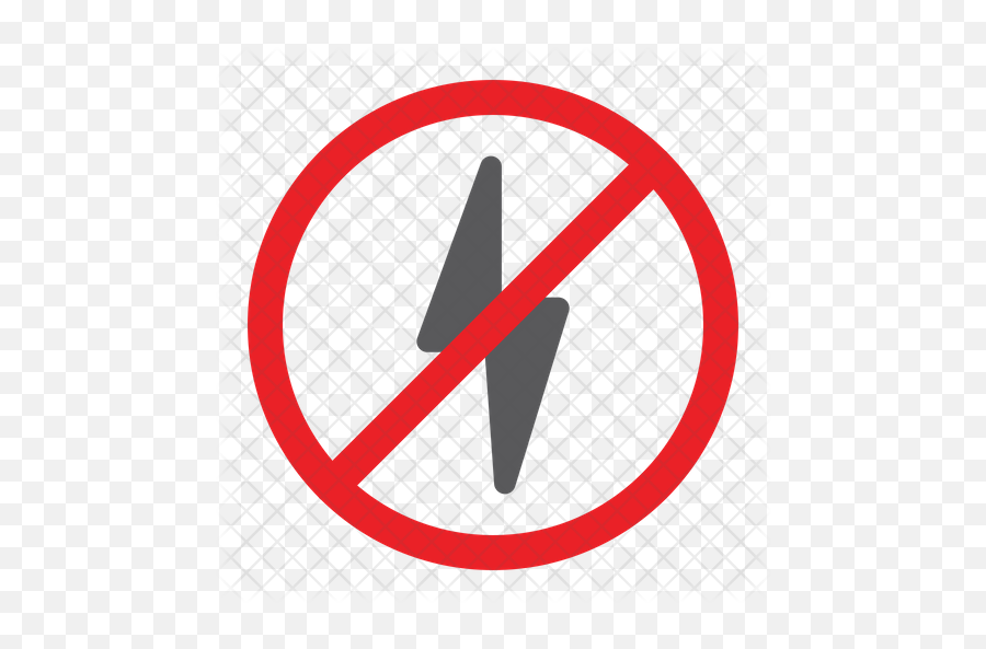 No Electricity Icon - Don T Write Anything Png,Electricity Png