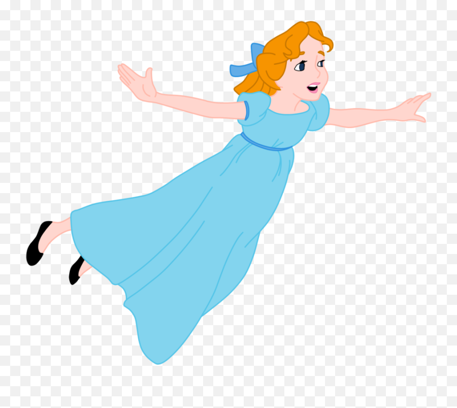 Download Peter Pan And Tinkerbell - Clipart Wendy Peter Pan Png,Tinkerbell Transparent