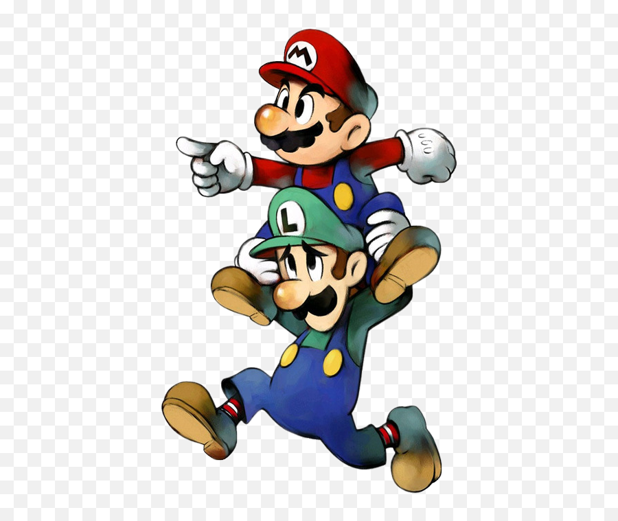Mario And Luigi Transparent - Mario And Luigi Superstar Saga Artwork Png,Mario Transparent