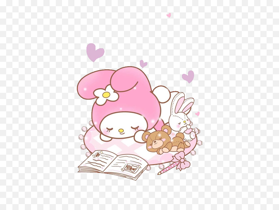 Png My Melody And Friends Sleeping - My Melody Png Transparent,My Melody Transparent