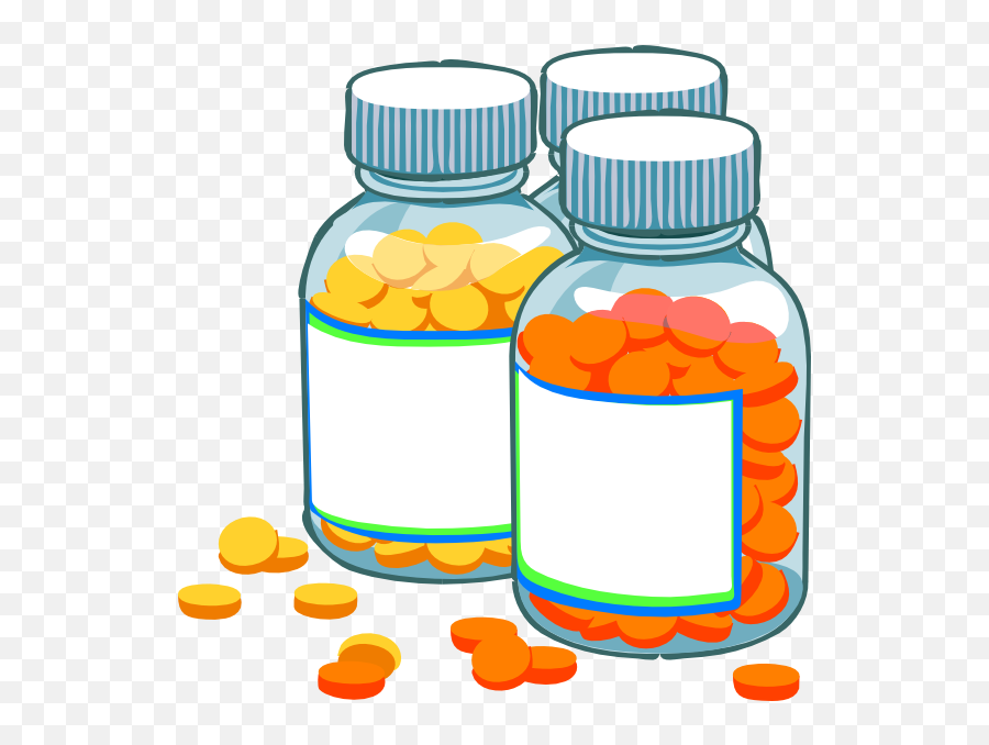 Blank Medicine Bottles Clip Art - Pill Transparent Background Pill Bottle Clipart Png,Pill Bottle Transparent Background