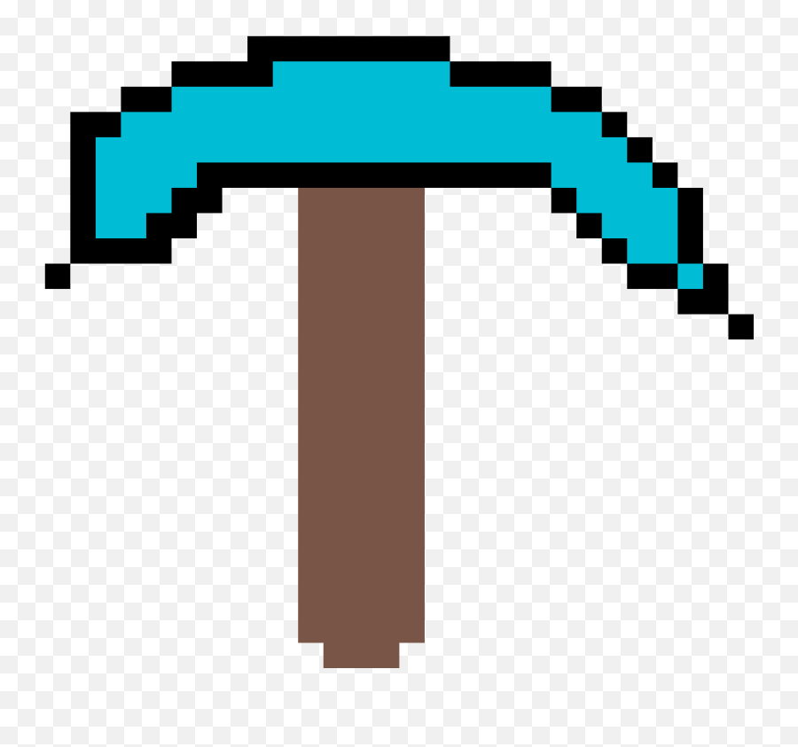 Pixilart - Minecraft Pickaxe By Anonymous Minecraft Rainbow Pixel Art Png,Minecraft Pickaxe Png