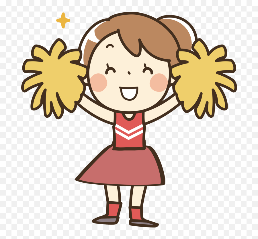 Cartoon Megaphone Cheer - Cheerleader Clipart Png,Cheerleaders Png