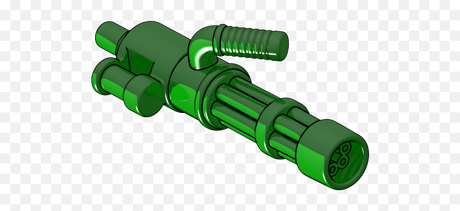 Brickarms Minigun With Images Lego Minifigures - Brickarms Green Weapons Png,Minigun Png