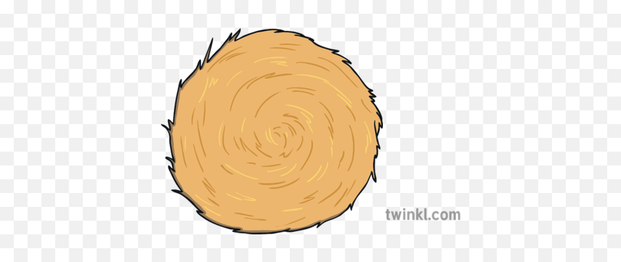 Round Bale Of Hay Twinkl Move Y2 - Illustration Png,Hay Bale Png