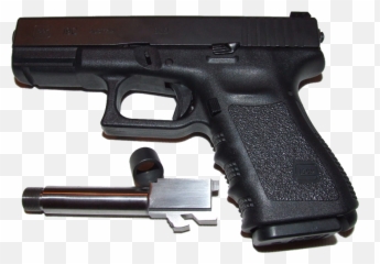 Download Glock 19 C 26 Threaded - Glock 26 Extended Barrel Png,Glock Png