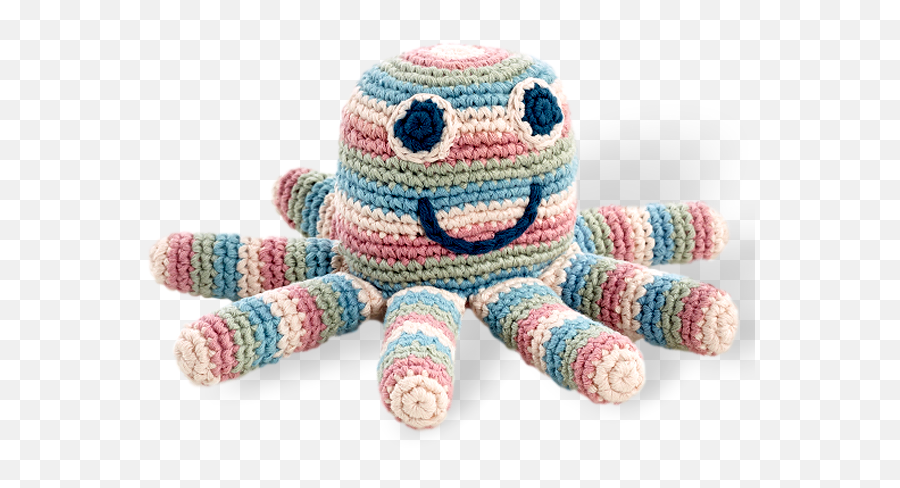 Octopus Rattle - Organic Stuffed Toy Png,Rattle Png