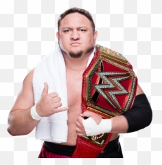 Samoa Joe Wwe Universal Champion - Samoa Joe World Heavyweight Champion Png,Samoa Joe Png