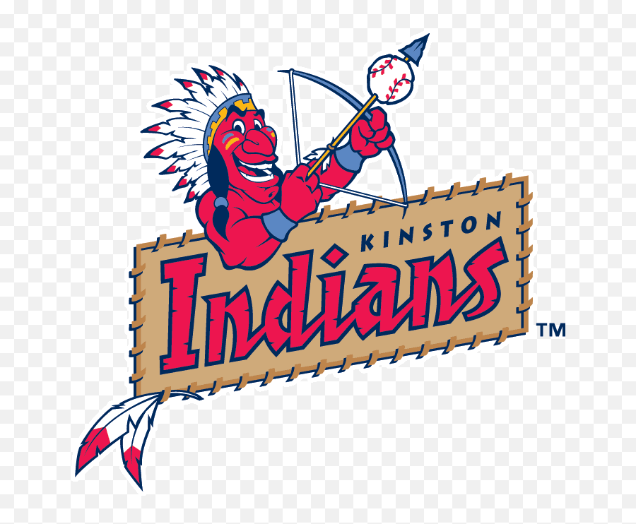 Kinston Indians Primary Logo - Indian Mascot Baseball Team Png,Indians Baseball Logo